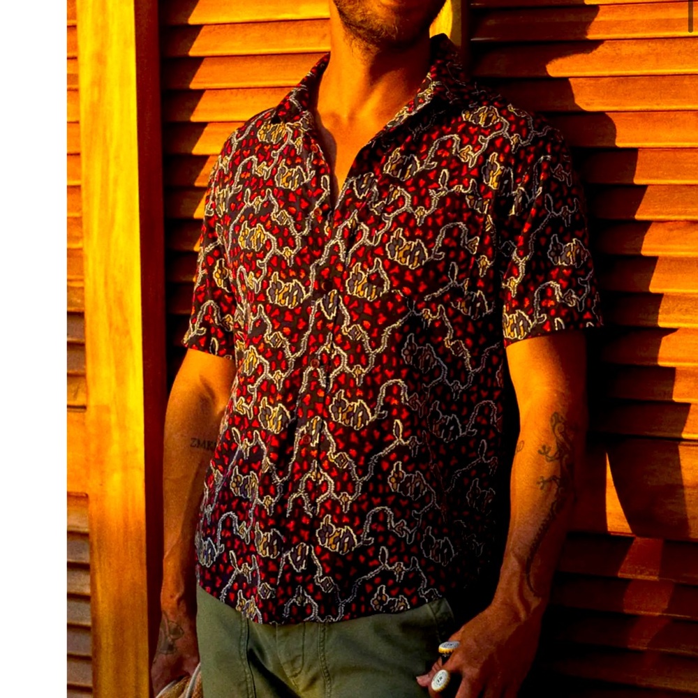 New OUTERKNOWN Studio Short Sleeve Shirt XL - Picture 5 of 6